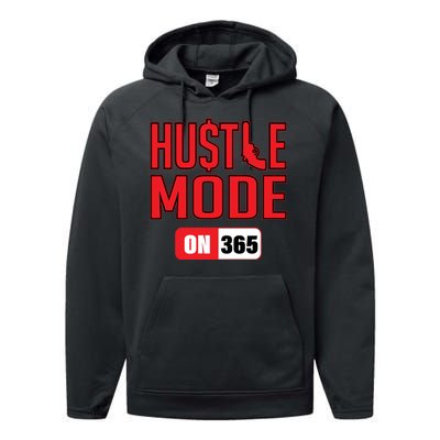 Hustle Mode On 365 Performance Fleece Hoodie