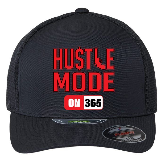 Hustle Mode On 365 Flexfit Unipanel Trucker Cap