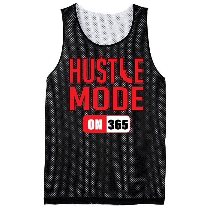 Hustle Mode On 365 Mesh Reversible Basketball Jersey Tank