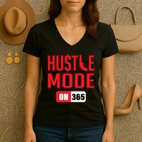 Hustle Mode On 365 Women's V-Neck T-Shirt