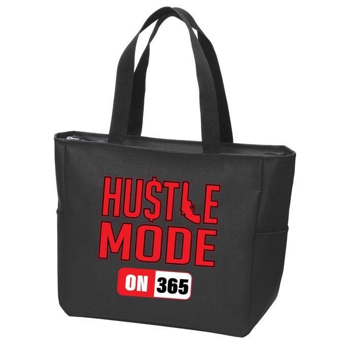 Hustle Mode On 365 Zip Tote Bag