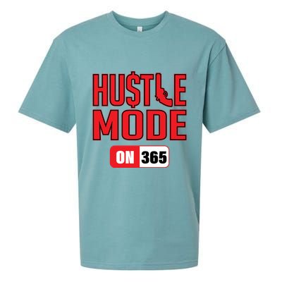 Hustle Mode On 365 Sueded Cloud Jersey T-Shirt