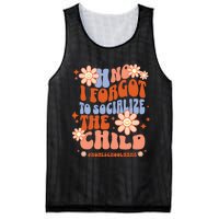 Homeschool Mom Oh No I Forgot To Socialize The Child Homeschool Mesh Reversible Basketball Jersey Tank