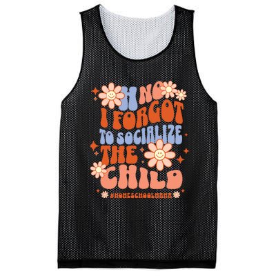 Homeschool Mom Oh No I Forgot To Socialize The Child Homeschool Mesh Reversible Basketball Jersey Tank