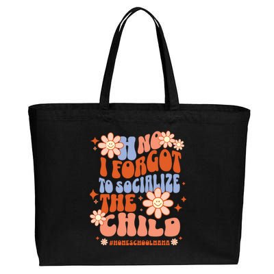 Homeschool Mom Oh No I Forgot To Socialize The Child Homeschool Cotton Canvas Jumbo Tote