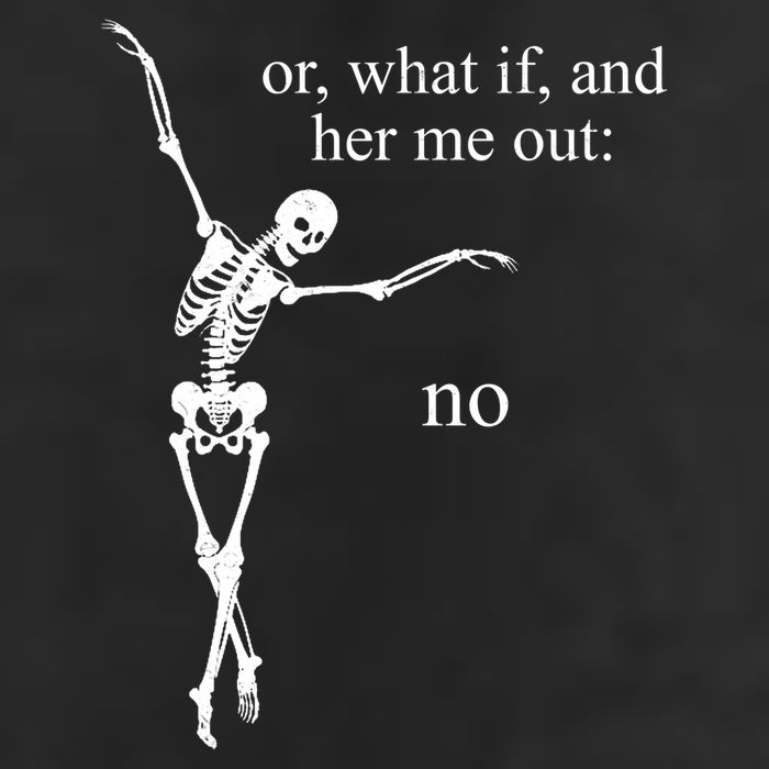 Hear Me Out No Funny Sassy Skeleton Gift Adult Drive Performance Visor
