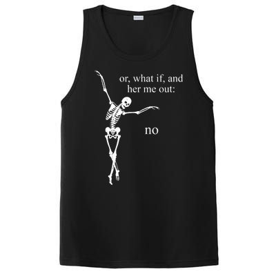 Hear Me Out No Funny Sassy Skeleton Gift PosiCharge Competitor Tank