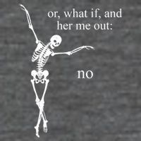 Hear Me Out No Funny Sassy Skeleton Gift Flatbill Hat