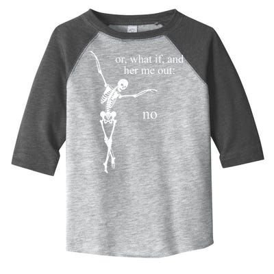 Hear Me Out No Funny Sassy Skeleton Gift Toddler Fine Jersey T-Shirt