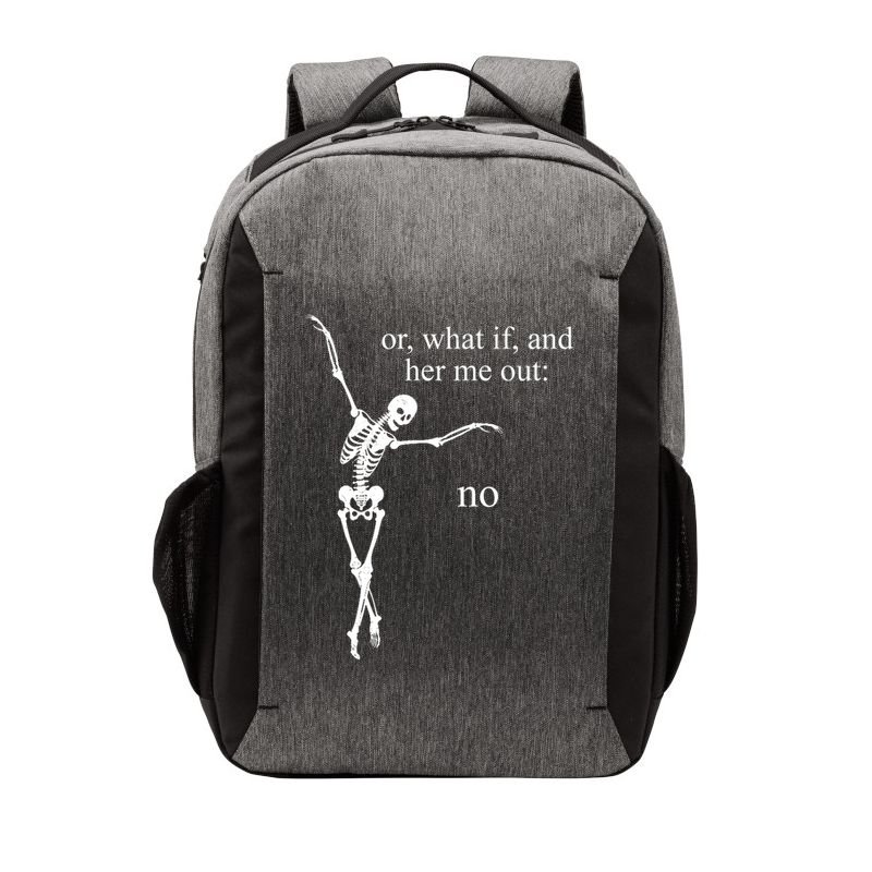 Hear Me Out No Funny Sassy Skeleton Gift Vector Backpack