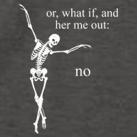 Hear Me Out No Funny Sassy Skeleton Gift Vector Backpack