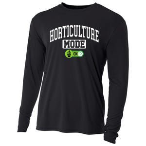 Horticulture Mode On Funny Horticulture Horticulturist Cooling Performance Long Sleeve Crew