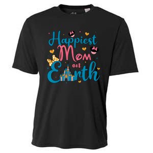 Happiest Mom On Earth Diz Nee Mom The Most Magical Mom Minnie Mom Cooling Performance Crew T-Shirt