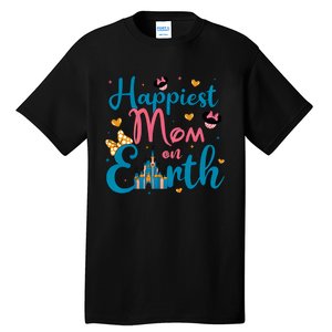 Happiest Mom On Earth Diz Nee Mom The Most Magical Mom Minnie Mom Tall T-Shirt