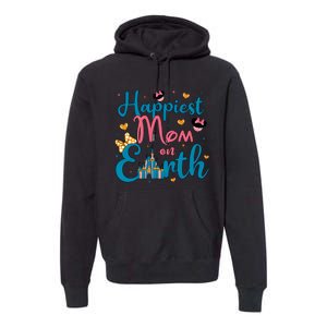 Happiest Mom On Earth Diz Nee Mom The Most Magical Mom Minnie Mom Premium Hoodie