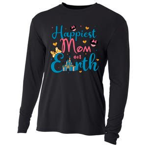 Happiest Mom On Earth Diz Nee Mom The Most Magical Mom Minnie Mom Cooling Performance Long Sleeve Crew