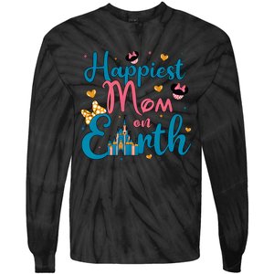 Happiest Mom On Earth Diz Nee Mom The Most Magical Mom Minnie Mom Tie-Dye Long Sleeve Shirt