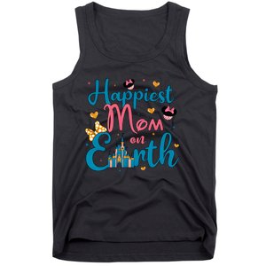 Happiest Mom On Earth Diz Nee Mom The Most Magical Mom Minnie Mom Tank Top