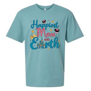 Happiest Mom On Earth Diz Nee Mom The Most Magical Mom Minnie Mom Sueded Cloud Jersey T-Shirt