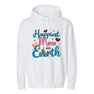 Happiest Mom On Earth Diz Nee Mom The Most Magical Mom Minnie Mom Garment-Dyed Fleece Hoodie