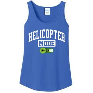 Helicopter Mode On Funny Helicopter Pilot Funny Gift Ladies Essential Tank