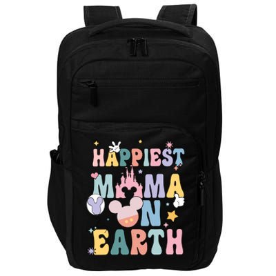 Happiest Mama On Earth Mother's Day For Best Mom Ever Mother's Day Impact Tech Backpack