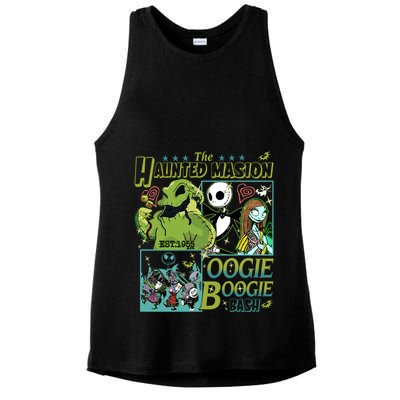 Haunted Mansion Oogie Boogie Bash Halloween Nightmare Characters Ladies PosiCharge Tri-Blend Wicking Tank