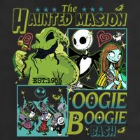 Haunted Mansion Oogie Boogie Bash Halloween Nightmare Characters 7 Panel Mesh Trucker Snapback Hat