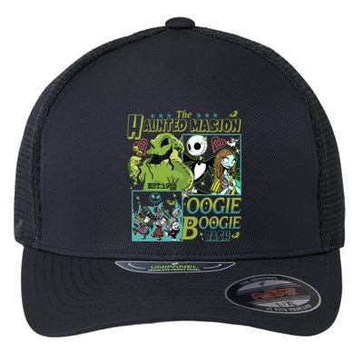 Haunted Mansion Oogie Boogie Bash Halloween Nightmare Characters Flexfit Unipanel Trucker Cap