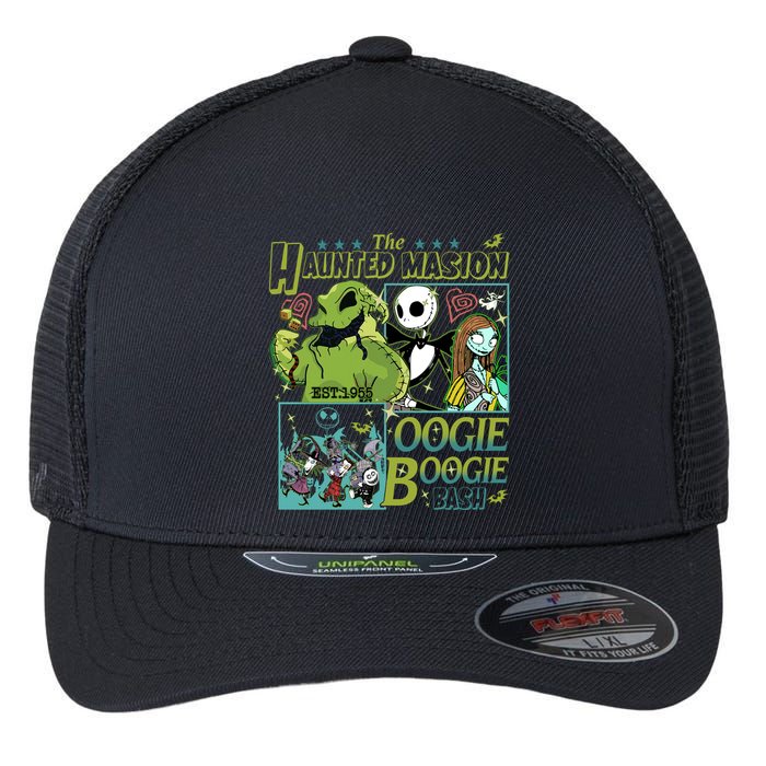 Haunted Mansion Oogie Boogie Bash Halloween Nightmare Characters Flexfit Unipanel Trucker Cap