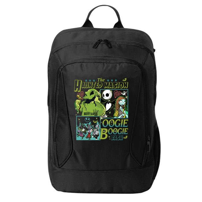 Haunted Mansion Oogie Boogie Bash Halloween Nightmare Characters City Backpack