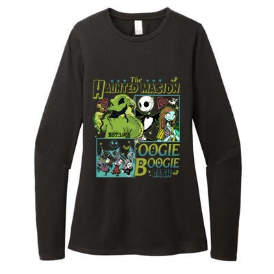 Haunted Mansion Oogie Boogie Bash Halloween Nightmare Characters Womens CVC Long Sleeve Shirt