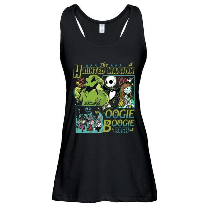 Haunted Mansion Oogie Boogie Bash Halloween Nightmare Characters Ladies Essential Flowy Tank