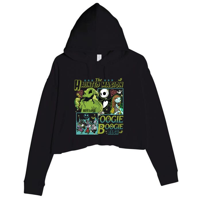 Haunted Mansion Oogie Boogie Bash Halloween Nightmare Characters Crop Fleece Hoodie