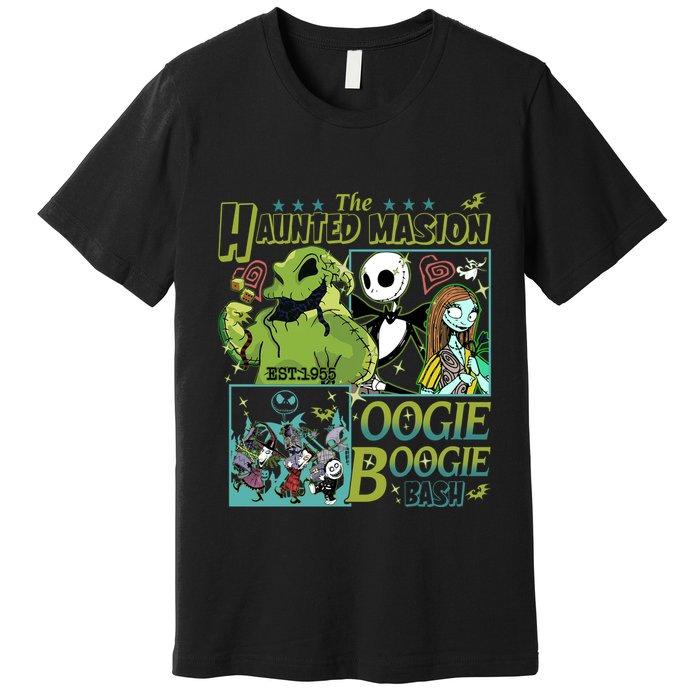 Haunted Mansion Oogie Boogie Bash Halloween Nightmare Characters Premium T-Shirt