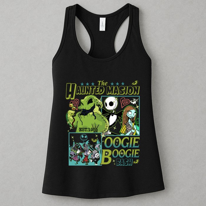 Haunted Mansion Oogie Boogie Bash Halloween Nightmare Characters Womens Tank Top