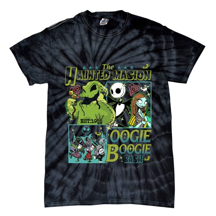 Haunted Mansion Oogie Boogie Bash Halloween Nightmare Characters Tie-Dye T-Shirt