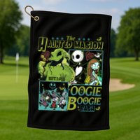 Haunted Mansion Oogie Boogie Bash Halloween Nightmare Characters Golf Towel