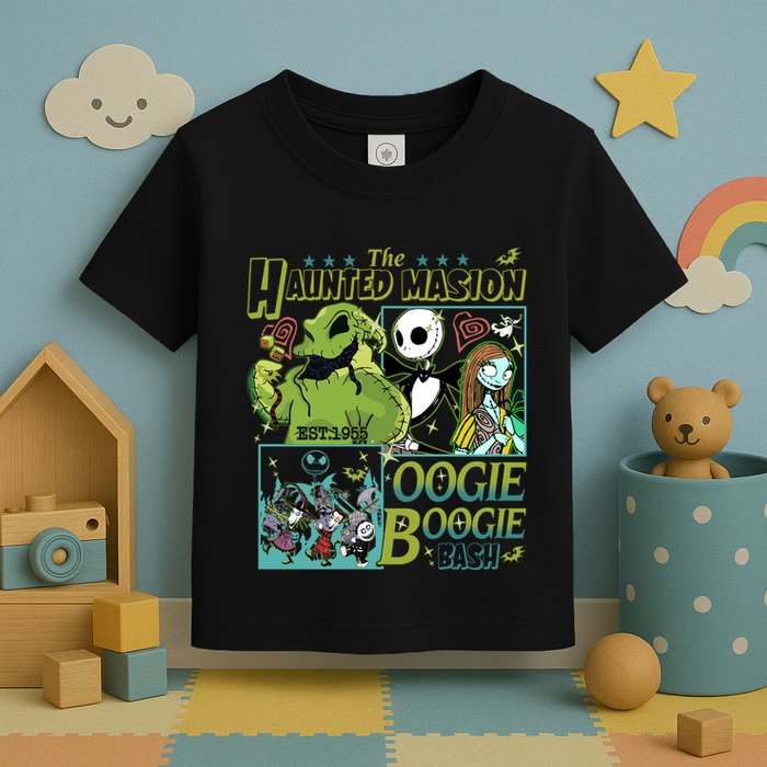 Haunted Mansion Oogie Boogie Bash Halloween Nightmare Characters Toddler T-Shirt