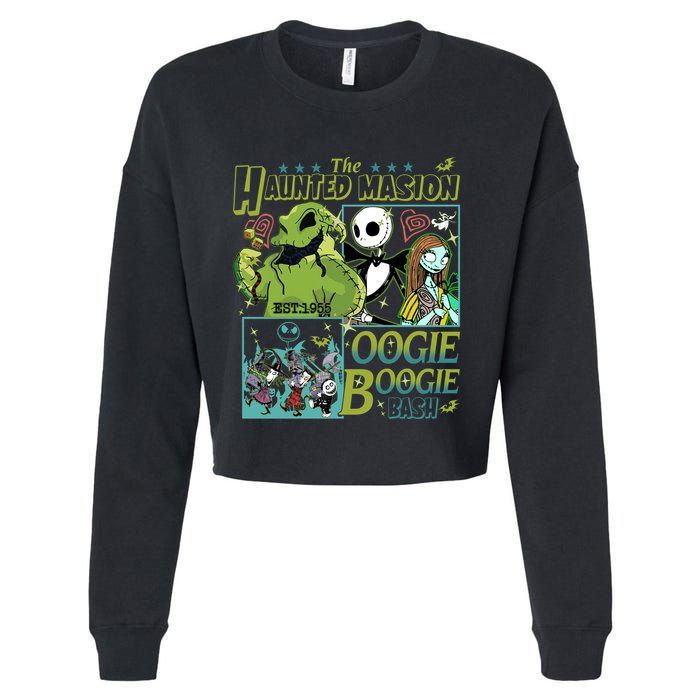 Haunted Mansion Oogie Boogie Bash Halloween Nightmare Characters Cropped Pullover Crew