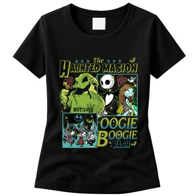Haunted Mansion Oogie Boogie Bash Halloween Nightmare Characters Womens T-Shirt