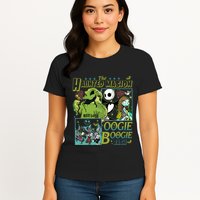 Haunted Mansion Oogie Boogie Bash Halloween Nightmare Characters Womens T-Shirt