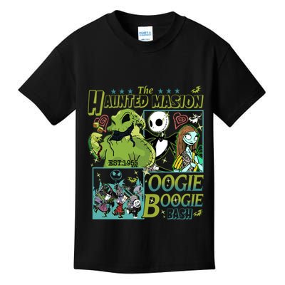 Haunted Mansion Oogie Boogie Bash Halloween Nightmare Characters Kids T-Shirt