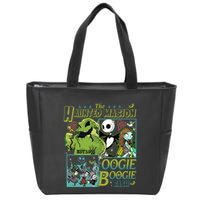 Haunted Mansion Oogie Boogie Bash Halloween Nightmare Characters Zip Tote Bag