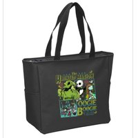 Haunted Mansion Oogie Boogie Bash Halloween Nightmare Characters Zip Tote Bag