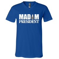 Harris Madam President Kamala Walz 2024 Election Great Gift V-Neck T-Shirt