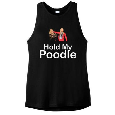 Hold My Poodle Ladies PosiCharge Tri-Blend Wicking Tank