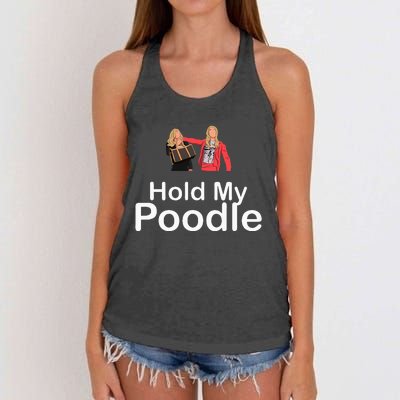 Hold My Poodle Women's Knotted Racerback Tank