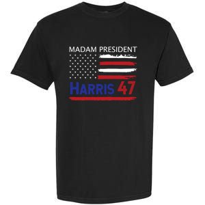 Harris Madam President Women Shirts Kalama Us Flag Garment-Dyed Heavyweight T-Shirt