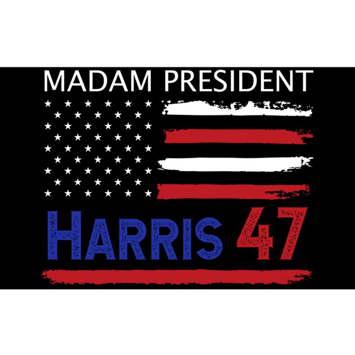 Harris Madam President Women Shirts Kalama Us Flag Bumper Sticker